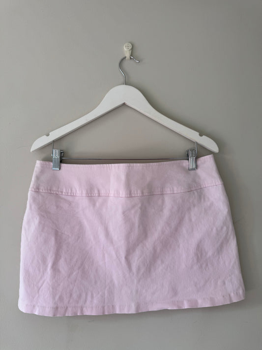 Mid Rise Pink Mini Skirt (10)