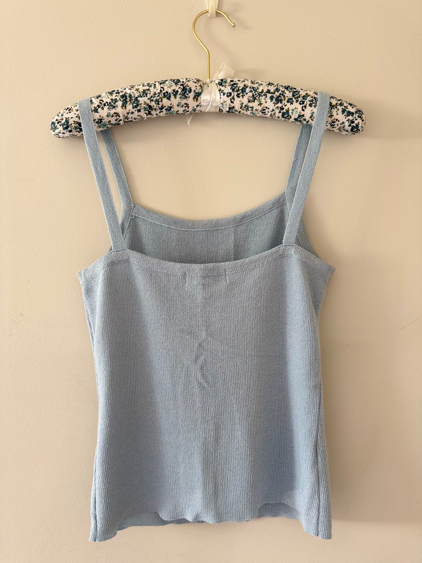 Blue Knitted Tank (S/M)