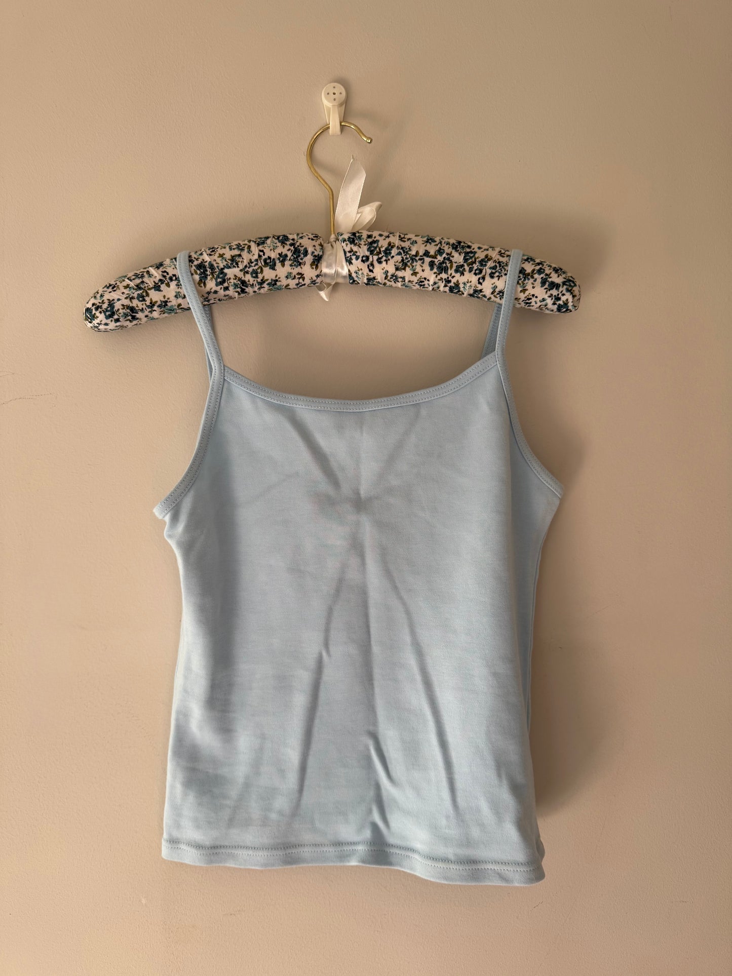 Baby Blue Spaghetti Strap Tank Top (S)