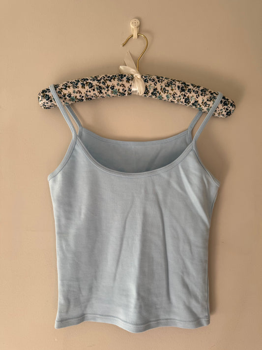 Baby Blue Spaghetti Strap Tank Top (S)