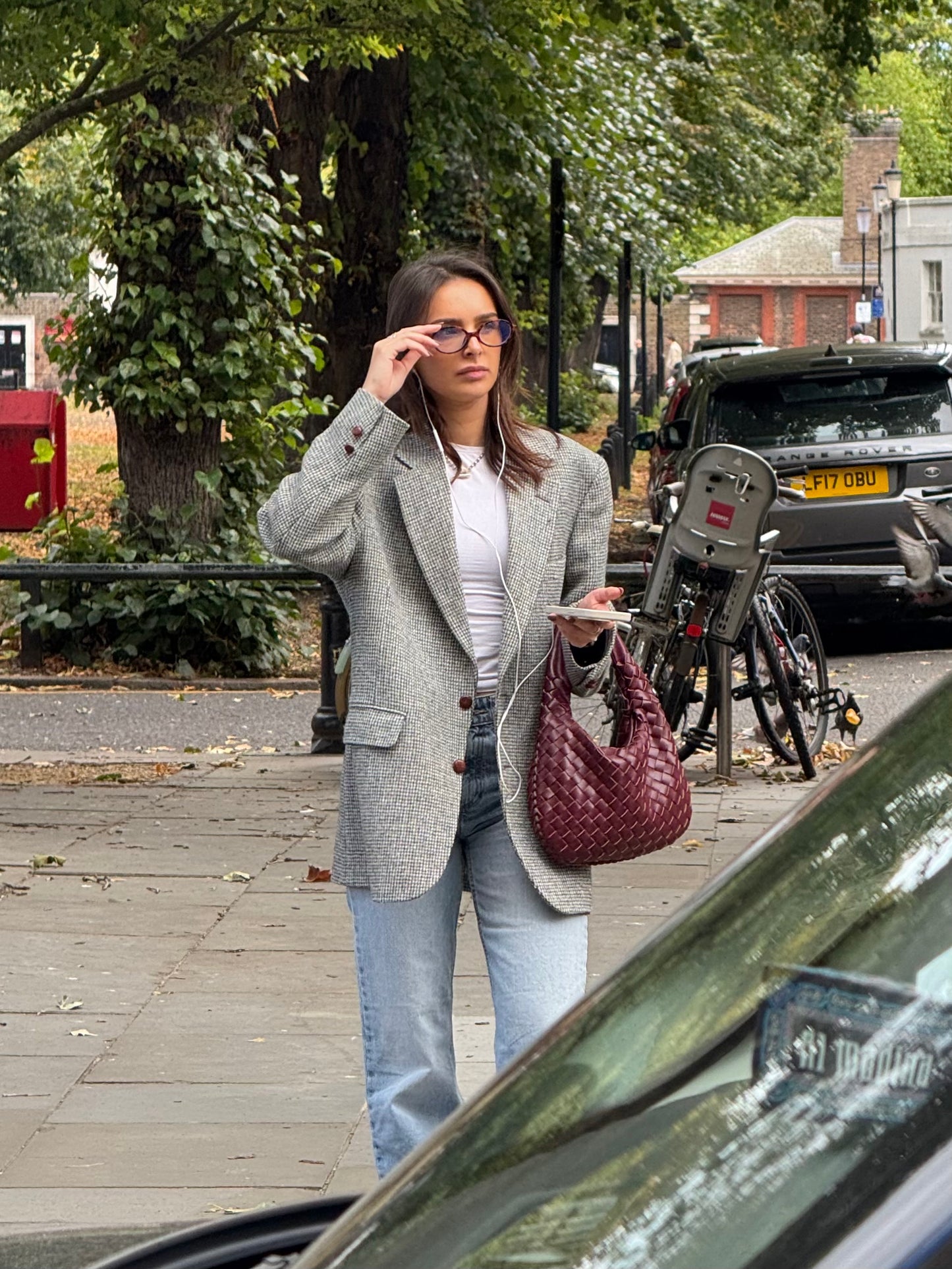 Candice- Oversized Tweed Blazer (L)