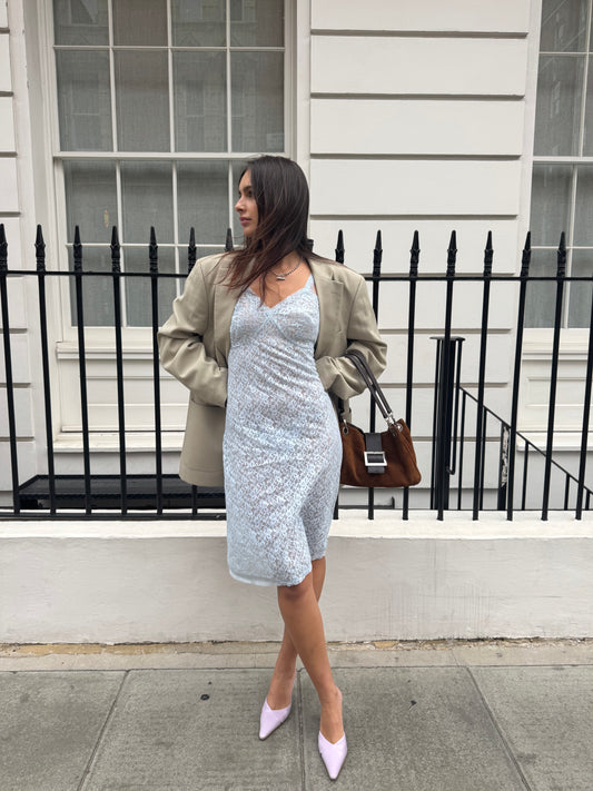 Oversized Beige Blazer (M)