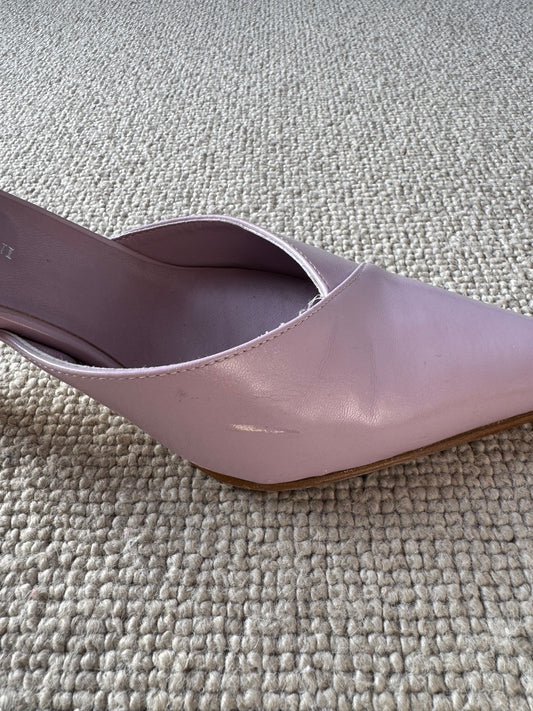 Lilac Heeled Mules (5)
