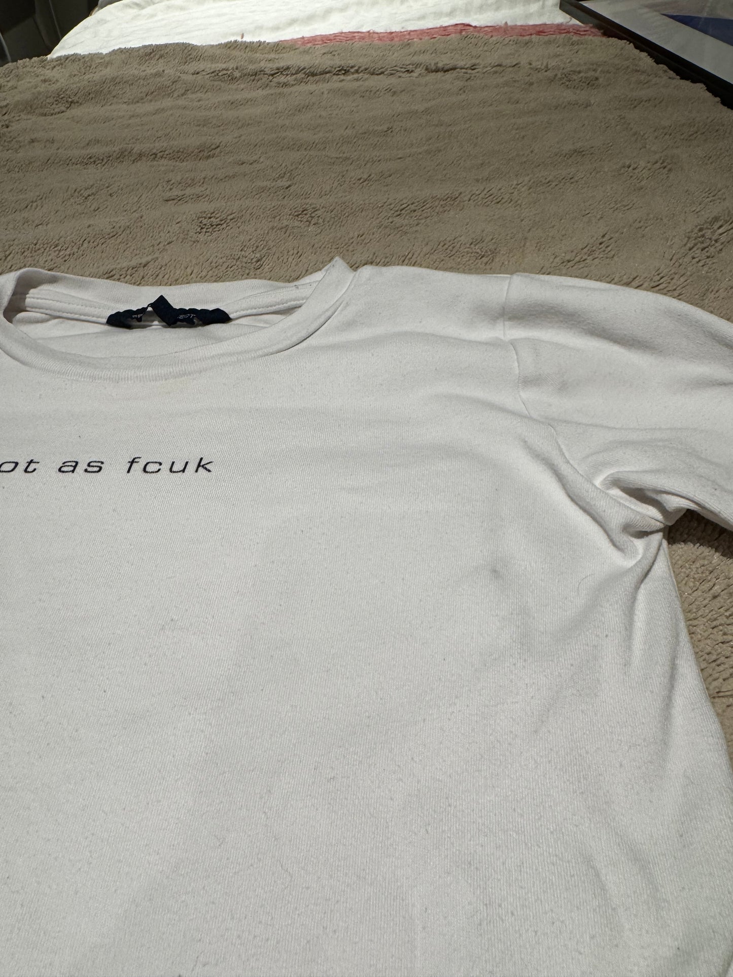 White Long Sleeve Slogan Baby Tee (8)