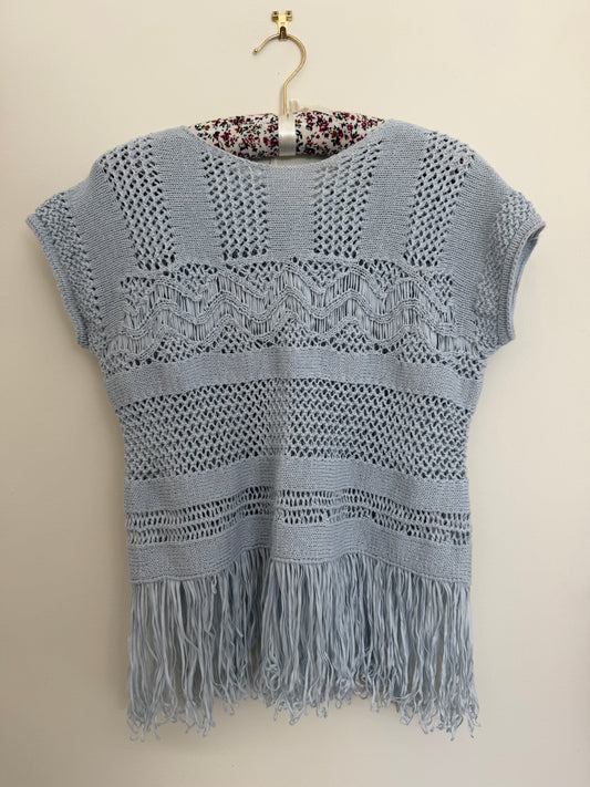Carrie Fringe Knit Top (S)