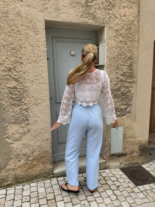 Relaxed Fit Stripe Trousers (10)