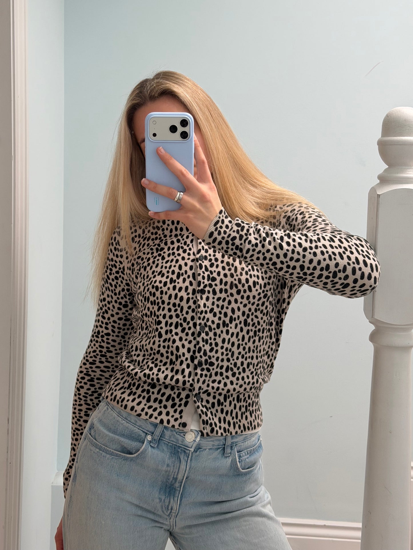 Snow Leopard Cardigan (S)