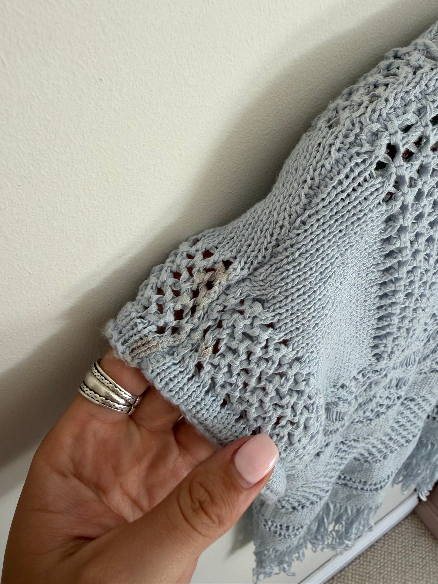 Carrie Fringe Knit Top (S)