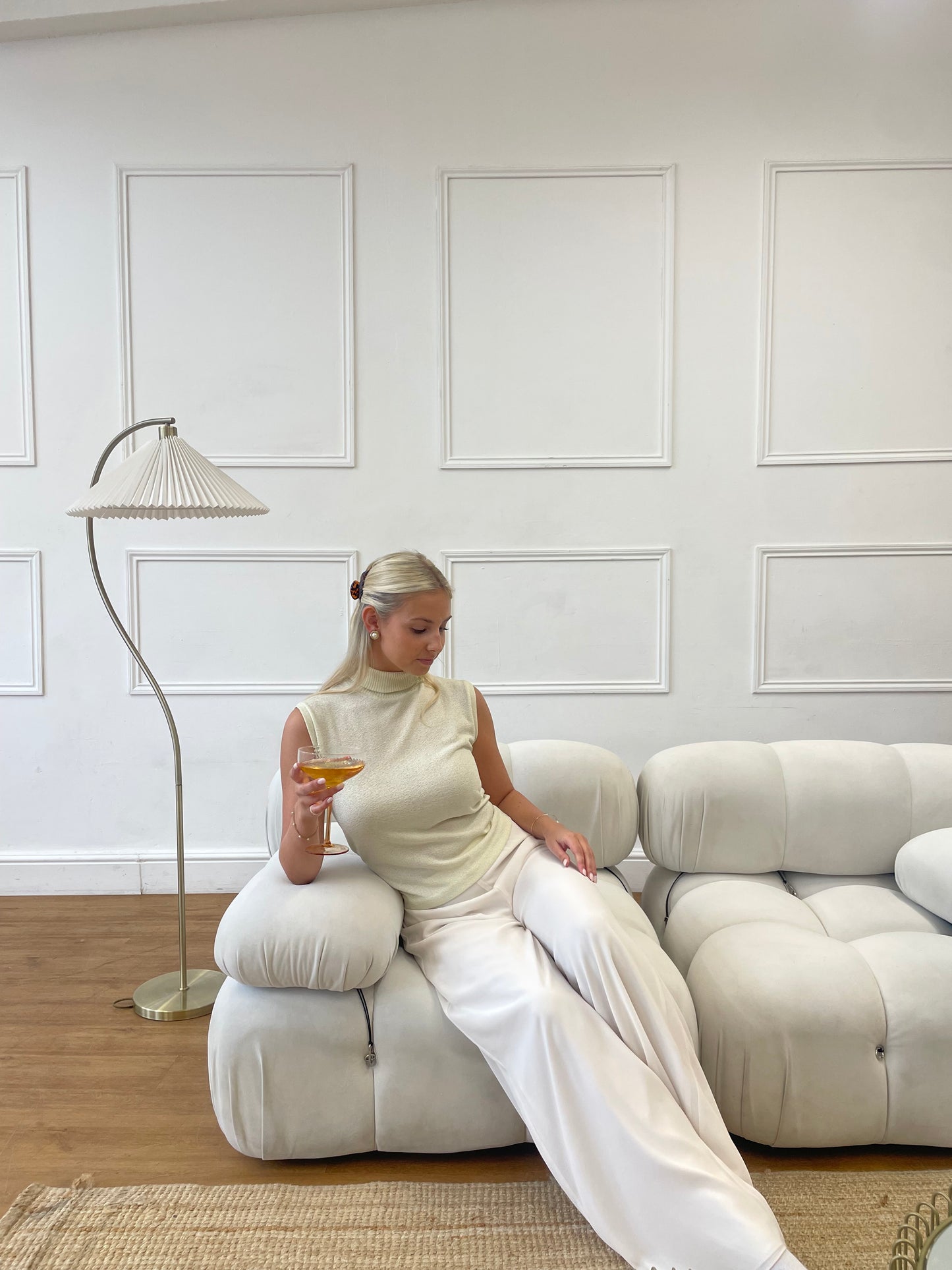 Winter Vanilla High-Neck Top (S)