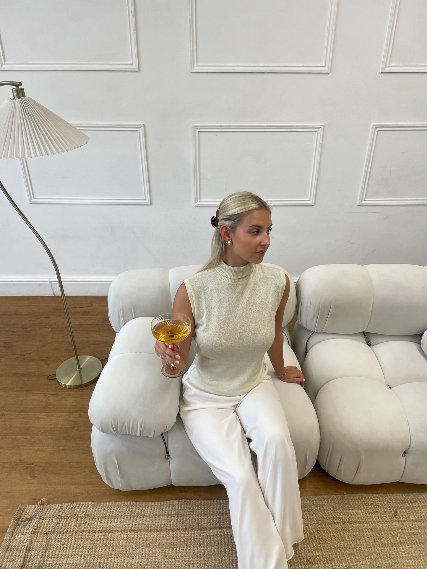 Winter Vanilla High-Neck Top (S)