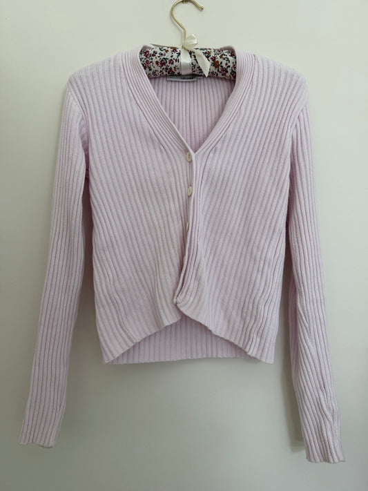 Pink Knit Cardigan (S)