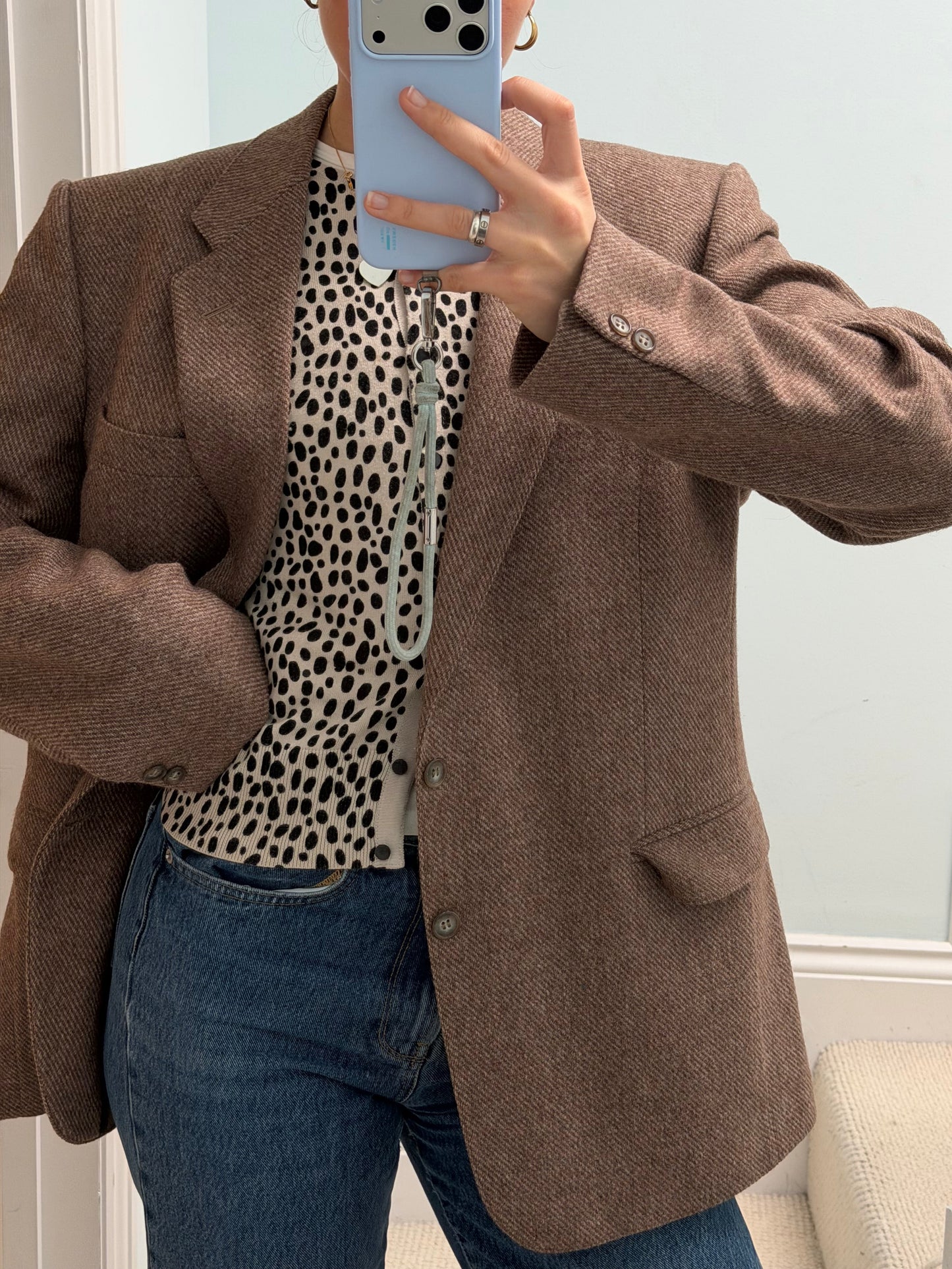 Brown oversized blazer (M)