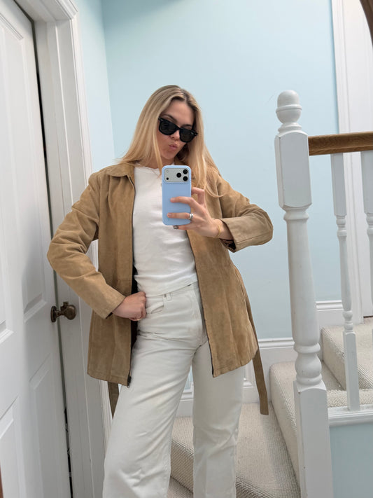 Tie Waist Suede Jacket (12)