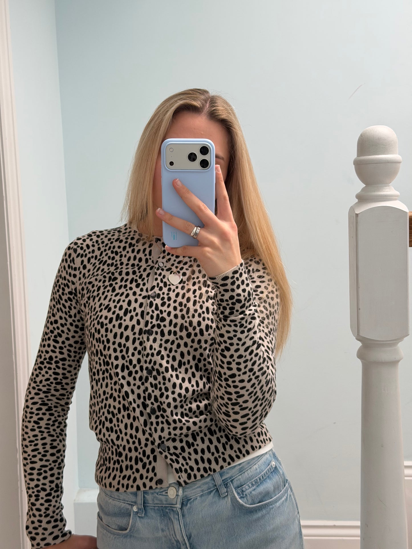 Snow Leopard Cardigan (S)