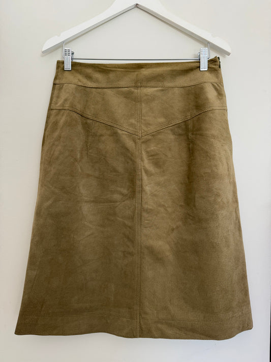 Bergdorf Suede Skirt (10)