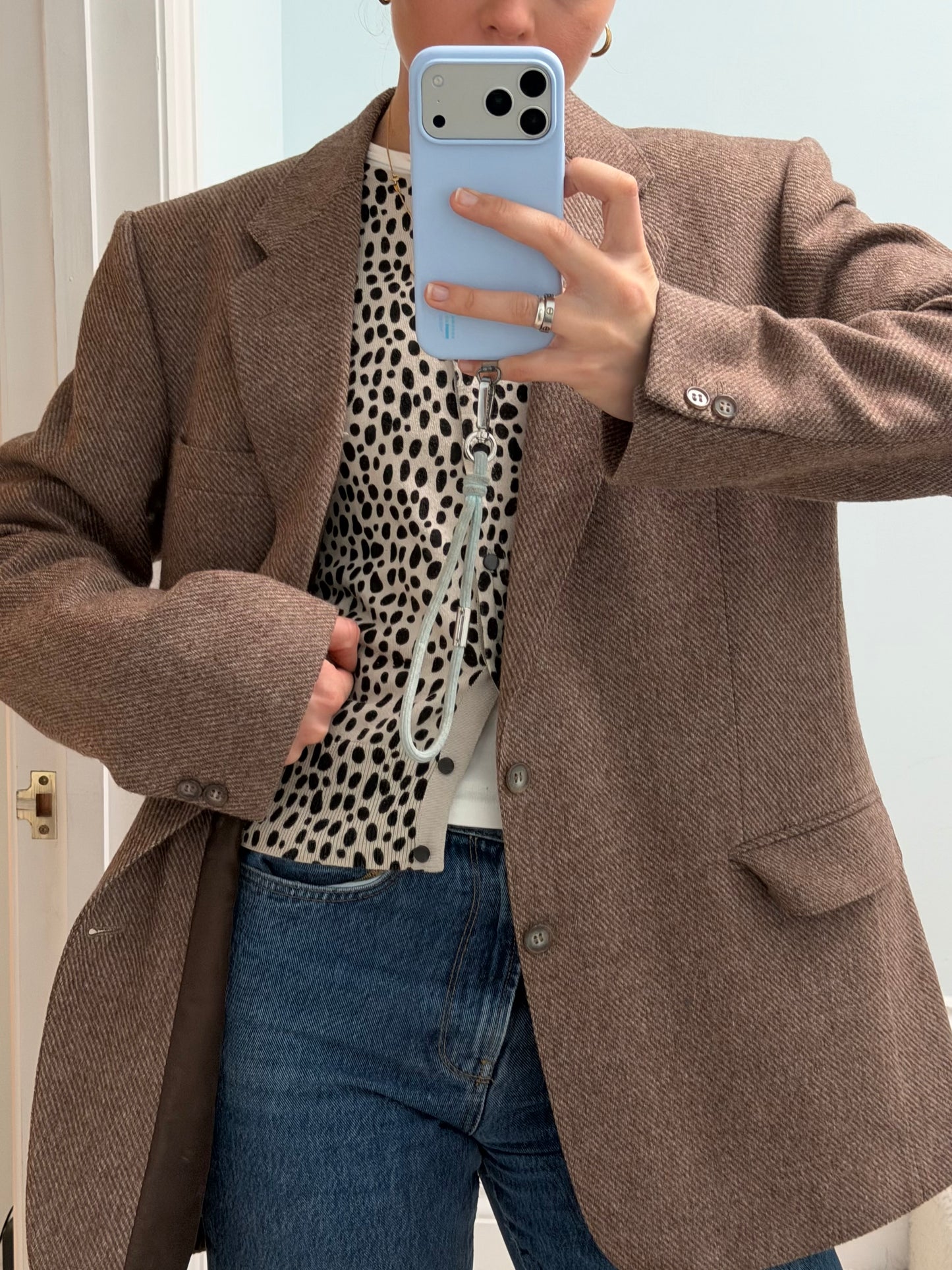 Brown oversized blazer (M)