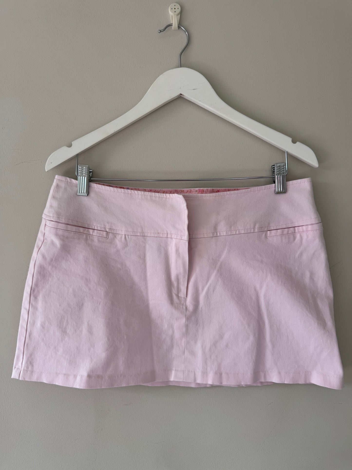 Mid Rise Pink Mini Skirt (10)