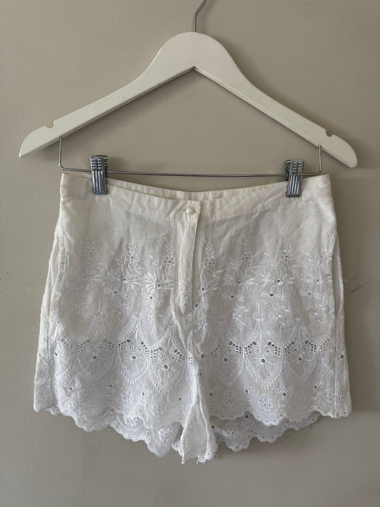 Embroidery Anglaise Summer Shorts (8/10)