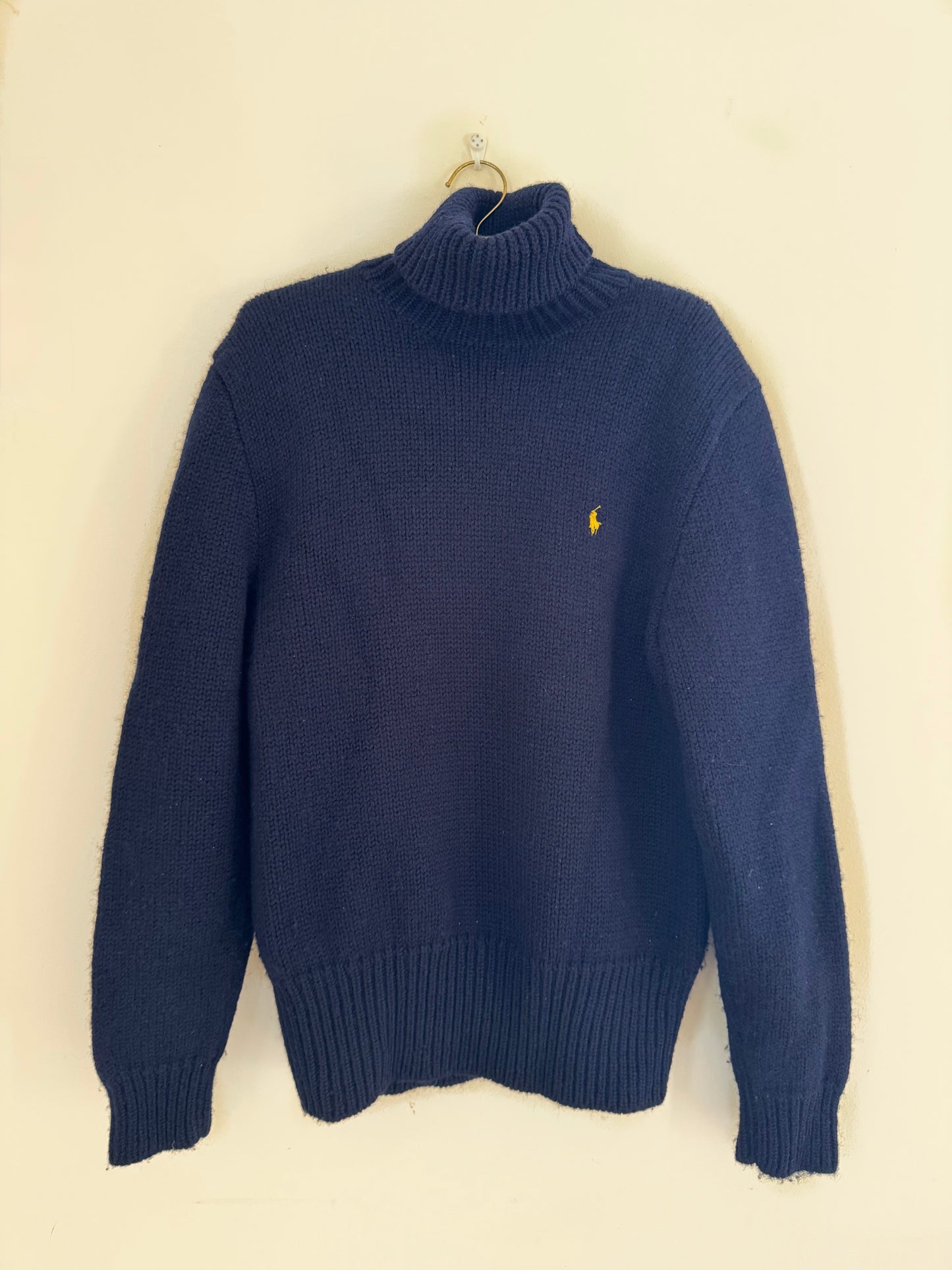 Cindy- High Neck Navy Jumper (L)