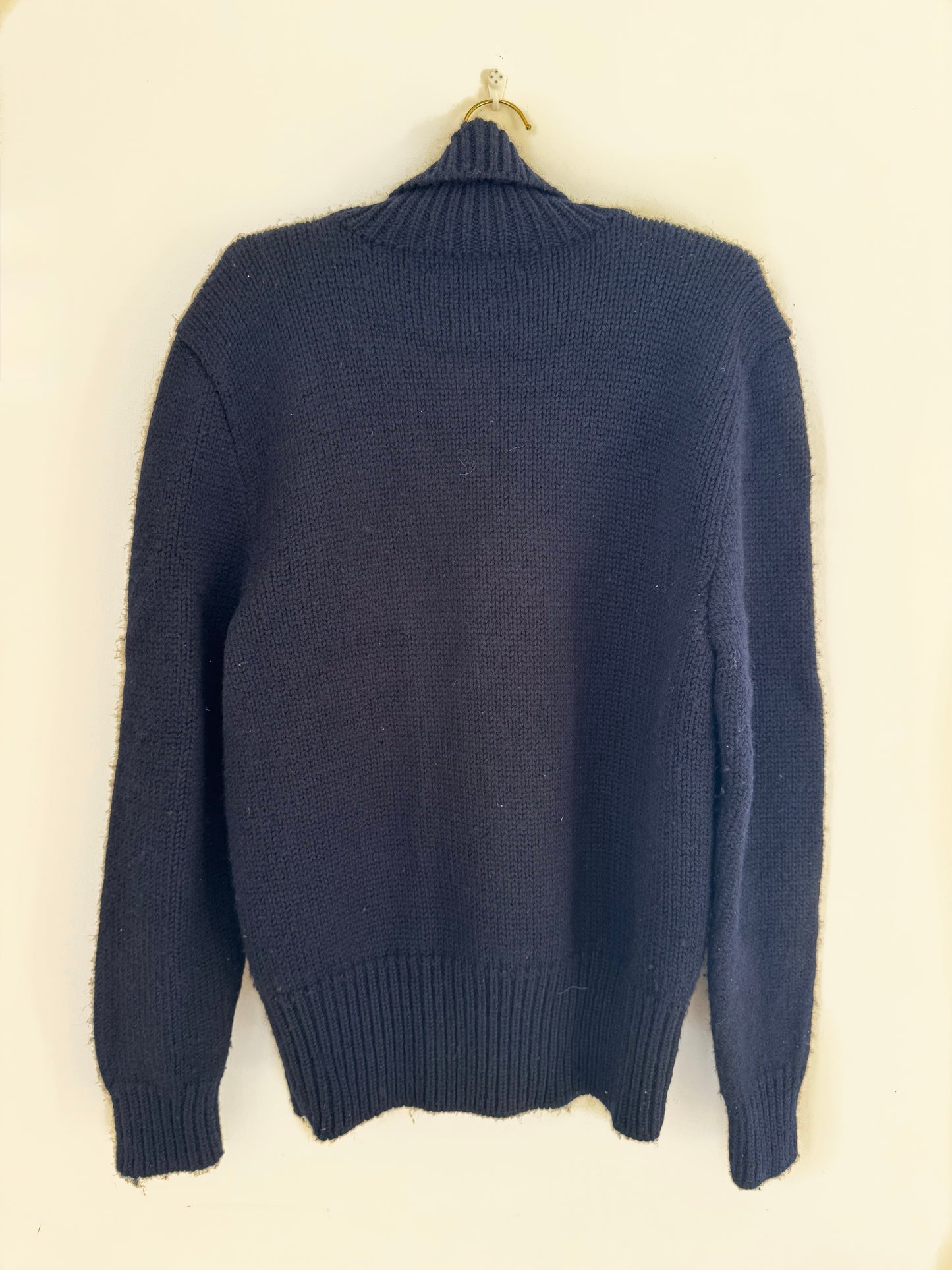 Cindy- High Neck Navy Jumper (L)