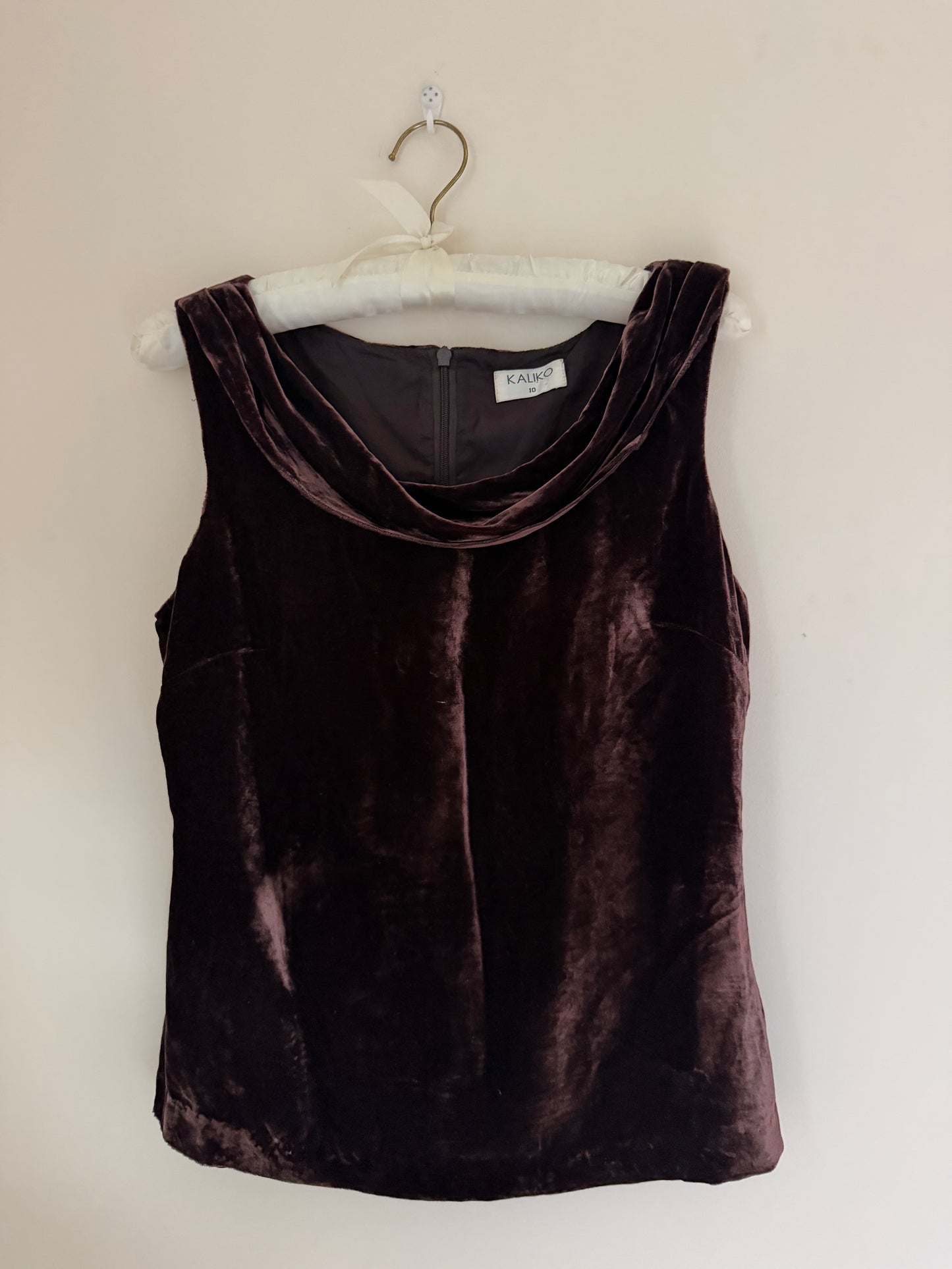 Espresso Velvet Top