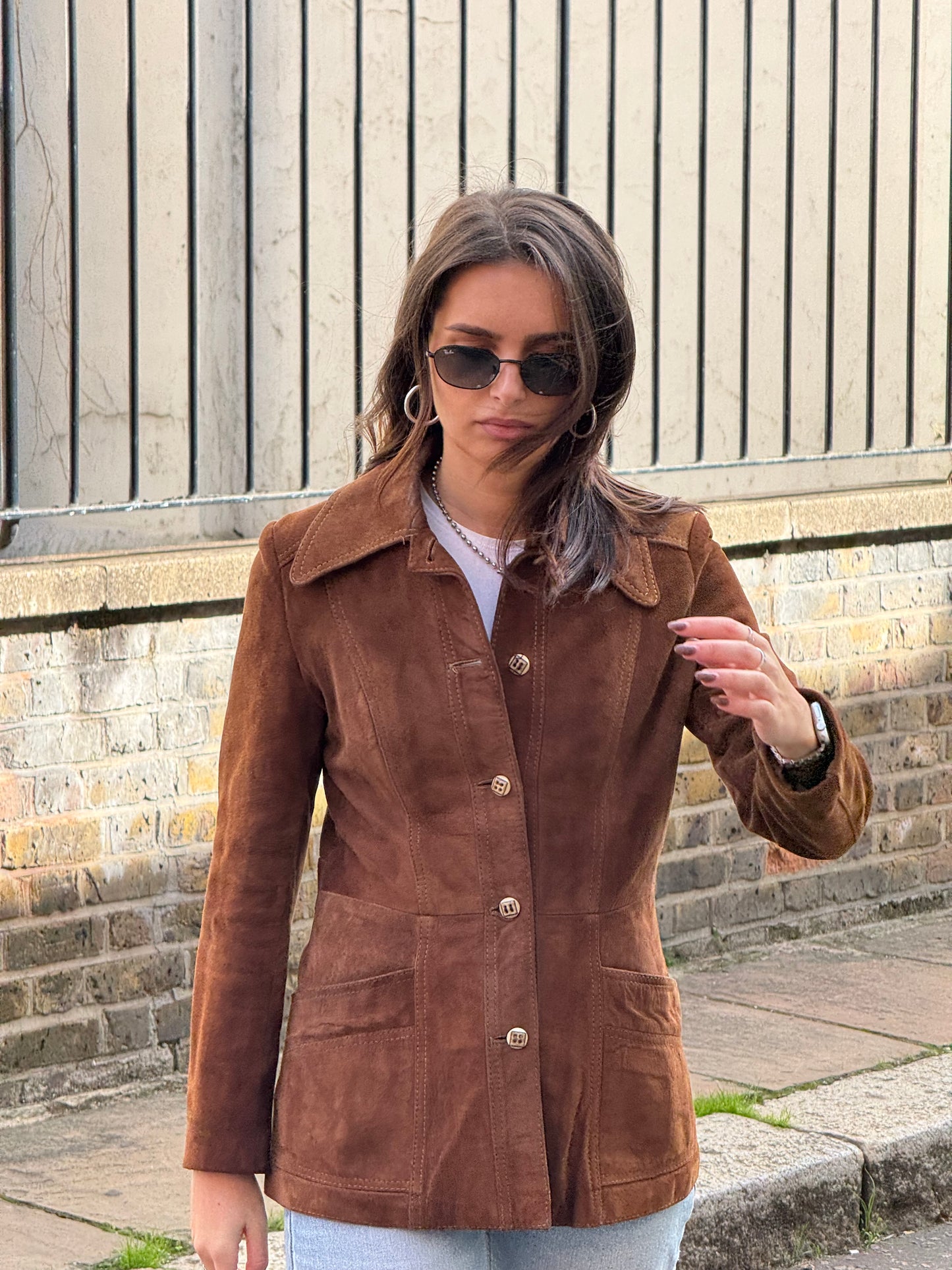 Cara- Brown Suede Jacket (8)