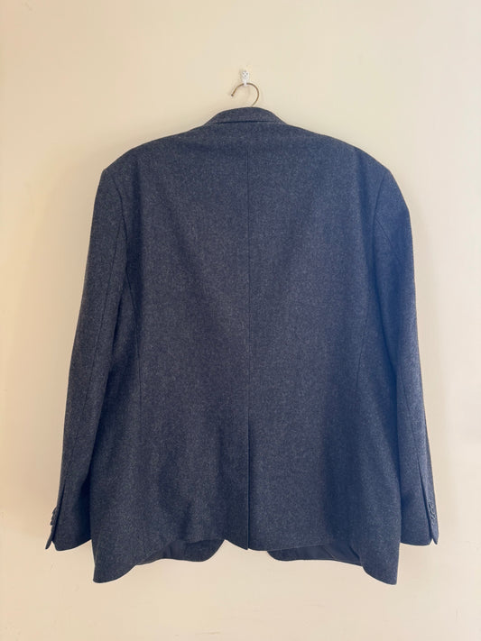 Adriana Oversized Grey Wool Blazer (L)