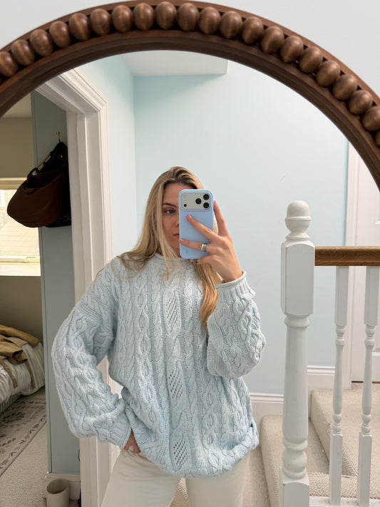 Sky Cable Knit Jumper (One Size)